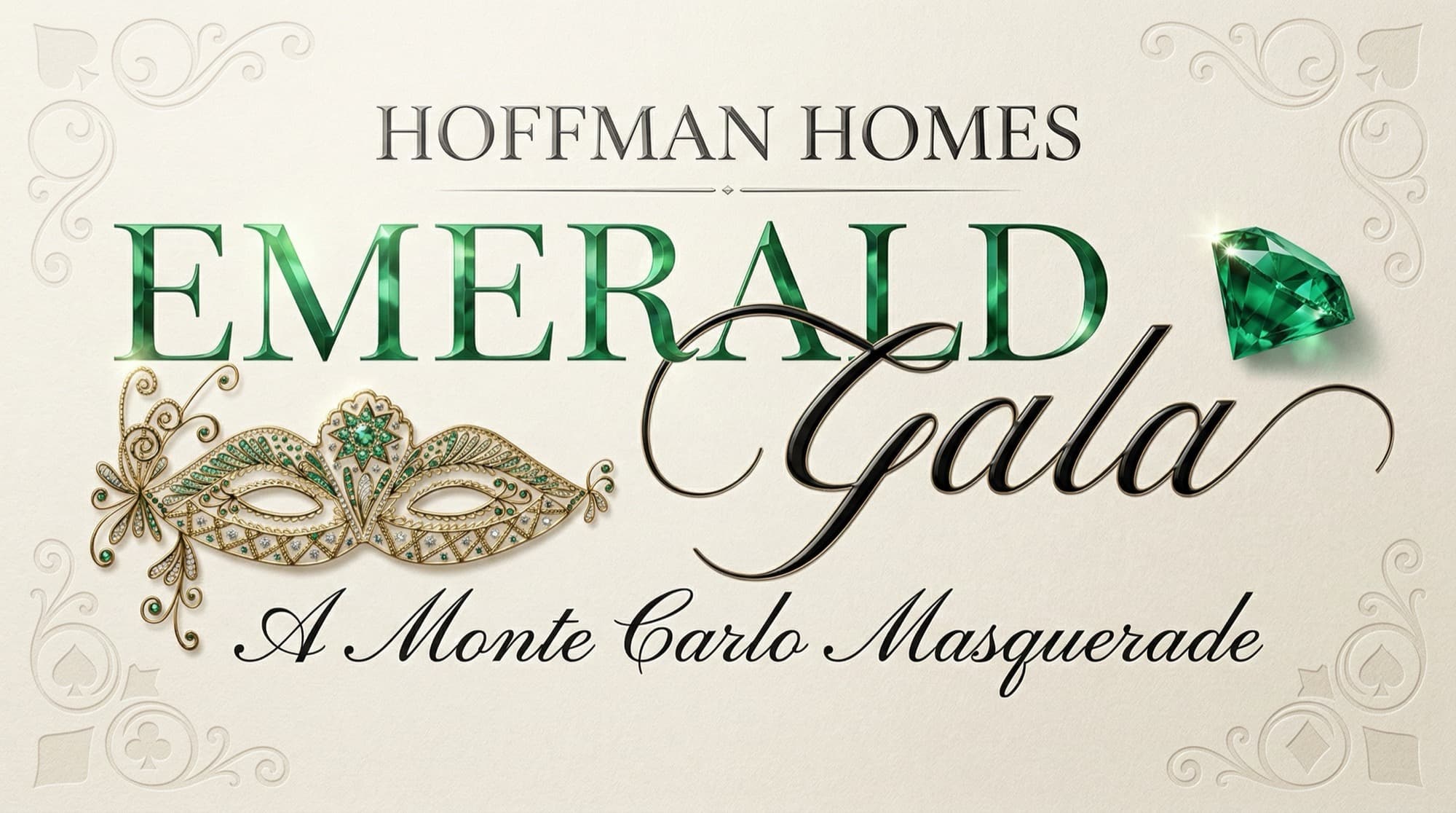 Hoffman Homes Emerald Gala — A Monte Carlo Masquerade, Friday October 30, 2026